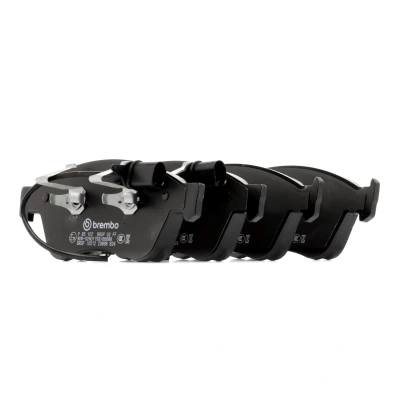 Image of 7928D1024, 7928D1117 Brake pad set BREMBO P 85 102 incl. wear warning contact with piston clip without accessories AUDI: A8 D3, A6 C6 Avant