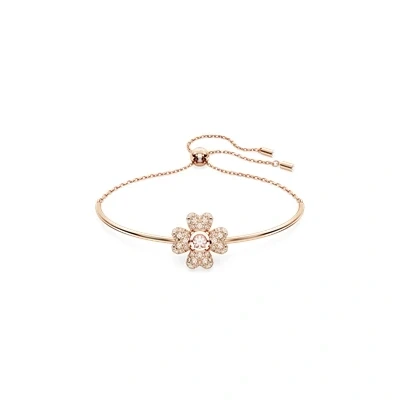 Image of Swarovski Pulsera Idyllia 5674487 trébol blanca