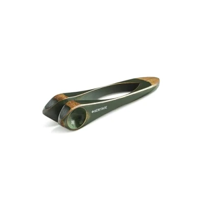 Image of Heritage Musical Spoons Giboulée Small Canadian Maplewood Handmade Folk Percussion Instrument Green