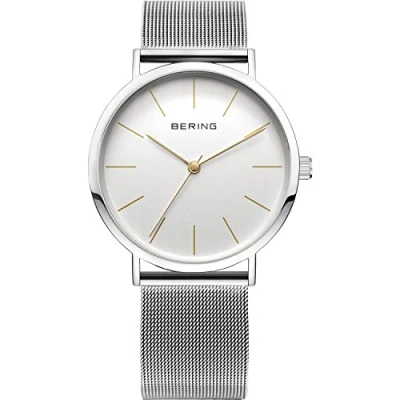 Image of BERING Women Analog Quartz Classic Collection Watch with stainless steel Strap and Sapphire Crystal 13436 001
