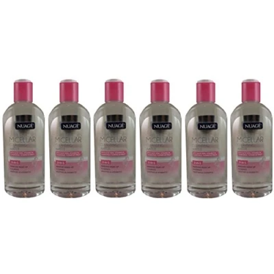 Image of Nuage Micellar Cleasing Water 3 in 1 removes Make up, cleanses and soothes hydrates 200ml SIX Pack
