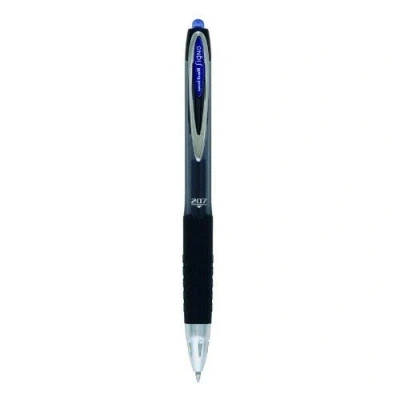 Image of uni ball Signo UMN 207 Gel Retractable Rollerball Pen Blue, Pack of 14