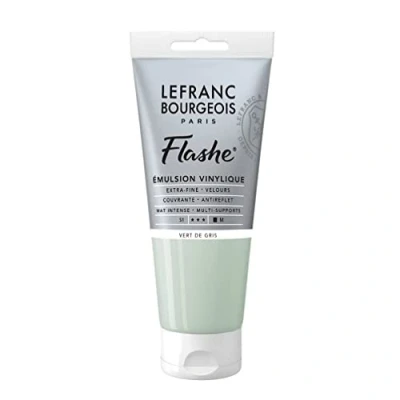 Image of Lefranc Bourgeois Acrylic Vinyl Emulsion, Grey Green, 80ml Tube Vinylfarbe