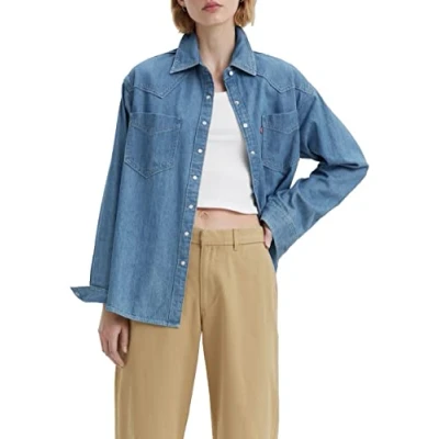 Image of Levi&#039;s Women&#039;s Donovan Western Shirt, Going Steady 5, S