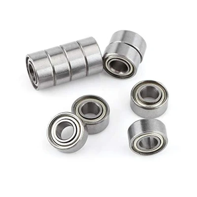 Image of Hilitand 10 Pcs Mini Steel Ball Bearing 685ZZ Double Shielded Deep Groove Bearings 5x11x5mm