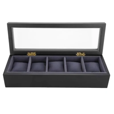 Image of Watch Storage Case,5 Grids Box Spray Paint Display Case Organizer for Jewelry Box(#2)