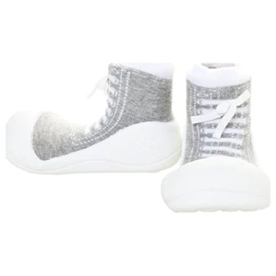 Image of Attipas Sneakers Grey Size S Barefoot Lightweight Flexible Babyshoes Crib Sport
