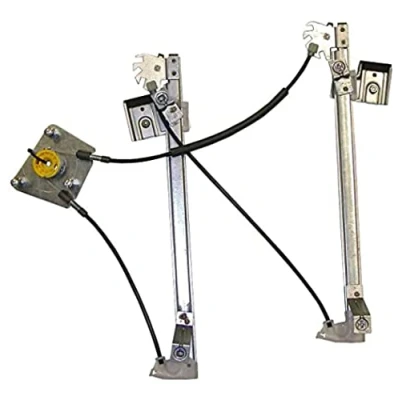 Image of 6J4837462 Window regulator VALEO 851037 Right Front electric without motor with comfort function SEAT: Ibiza 4