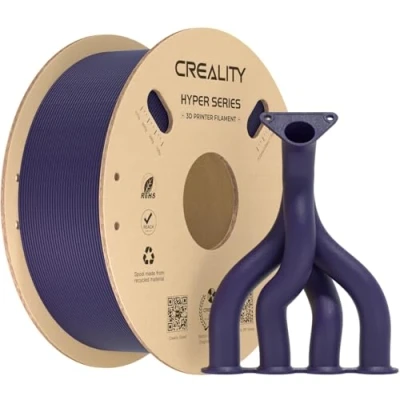 Image of Creality 3D Printer Filament PLA Carbon Fiber 1.75mm for K1C, Hyper CF High Speed 50 300mm/s, 1kg(2.2lbs)/Spool, Dimensional Accuracy +/ 0.03 mm (Purple)