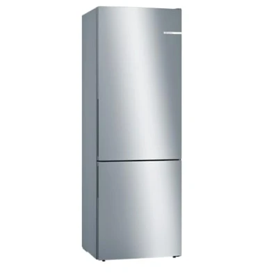 Image of Bosch Home &amp; Kitchen Appliances KGE49AICAG Serie 6 Freestanding Fridge Freezer with Easy Clean and VitaFresh, 201cm Low Frost, 419L capacity, 70cm XL wide, Inox