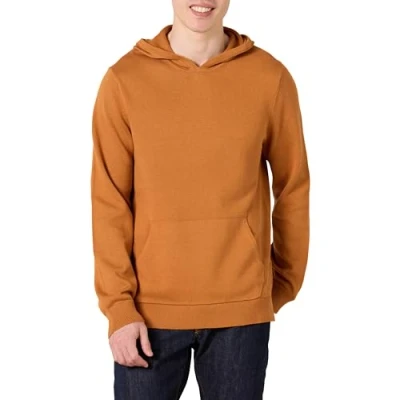 Image of Amazon Essentials Men&#039;s Relaxed fit Hoodie Jumper, Caramel, S