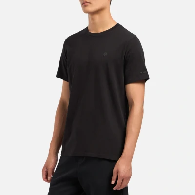 Image of Moose Knuckles Satellite Mens Logo T Shirt Black Size Large