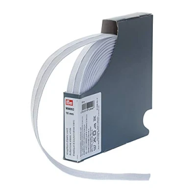 Image of Prym Elastic, 58% Polyester, 40% ED, 2% Elastane, White, 18 mm