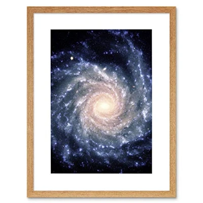 Image of Wee Blue Coo Space Spiral Galaxy Universe Framed Wall Art Print