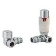 Image of Eastbrook Biava 15mm Corner TRV and Lockshield Valve