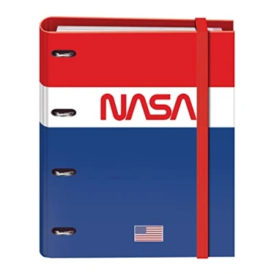 Image of Dohe Refillable A4 Folder 35 mm rings Nasa Flag