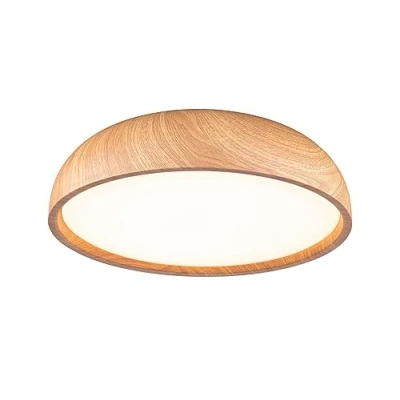 Image of Paulmann Oka LED ceiling light IP44 CCT wood look