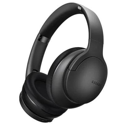 Image of DOQAUS Bluetooth Headphones Over Ear, 90H Playtime 5.4 Wireless Headphones, 3 EQ Modes, HiFi Stereo Bass Sound, Built in Mic, Soft Earpads, for Phone/PC/Travel(Black)