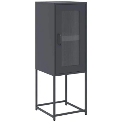 Image of vidaXL Sideboard Anthracite 36x39x107 cm Cold rolled Steel