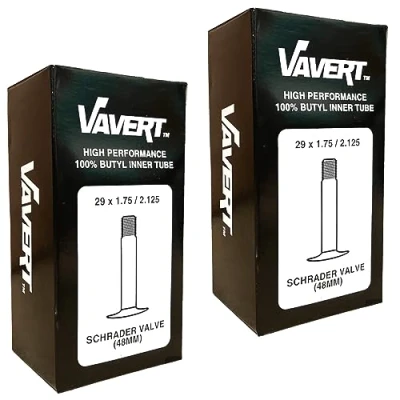 Image of Vavert 29&quot; x 1.75 2.125 Mountain Bike Inner Tubes Schrader Valve (Pair)