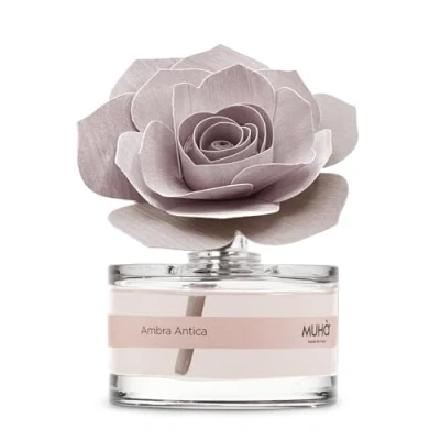 Image of MUHA&#039; Rose Diffuser, Antique Amber Fragrance, Room Diffuser with Birch Wood Rose, 50 ml