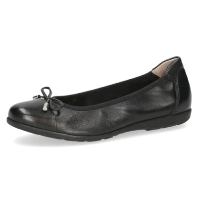 Image of CAPRICE Women&#039; 9 22154 42 Ballet Flat, Black Soft nap, 9.5 UK