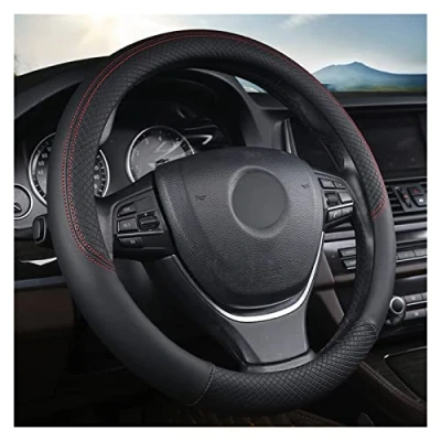 Image of Steering Wheel Cover Car For VW T4 T5 T6 Auto Interior Accessories Wheel(Black)