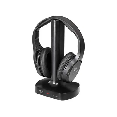 Image of Trevi FRS 1480 R Wireless Rechargeable Cordless Headphone Set for TV &amp; Hi Fi Systems