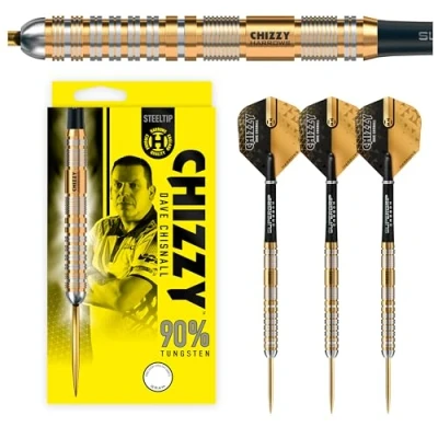 Image of Harrows Chizzy 90% &quot;Series 2&quot; Tungsten Steel Tip Darts Set (26, Grams)