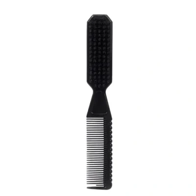 Image of Professional Hair Styling Salon Tools, Neck Duster Broken Remove Comb, Soft Cleaning Brush,Hairdressing Tools (Black)
