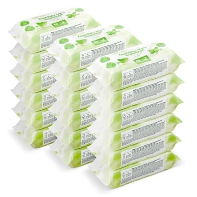 Image of by Amazon Fresh Baby Wipes 1080 Wipes, 18 Pack of 60