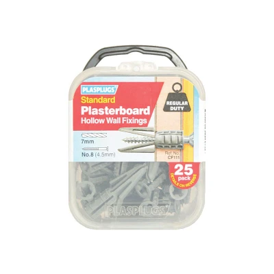 Image of Plasplug CF111 Plasterboard Fixing Includes 25 Fixings