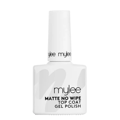 Image of Mylee Nail Gel Polish Matte No Wipe Top Coat 10ml, UV/LED Soak Off Art Manicure Pedicure for Professional, Salon &amp; Home Use, Long Lasting, Easy to Apply, Chips, Durable Safe