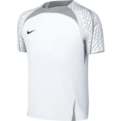 Image of NIKE, Big Kids&#039; Short Sleeve Soccer Top (Stock), T Shirt, White/Wolf Grey/Black, M, Unisex Child