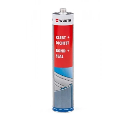 Image of Wurth Bond &amp; Seal Flexible PU Adhesive and Sealant in Grey 300ml