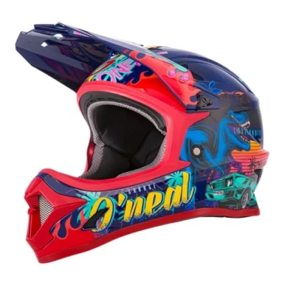 Image of O&#039;Neal Mountain Bike Helmet Kids MTB Downhill ABS shell, vents for optimal ventilation &amp; cooling, safety standard EN1078 Sonus Youth Rex Multi Size M