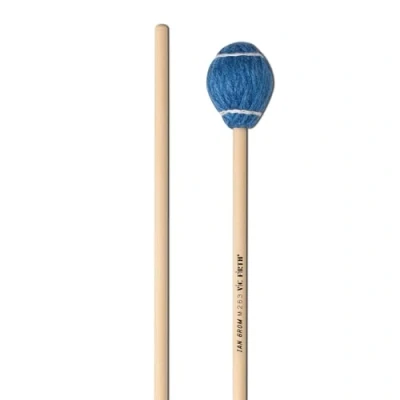 Image of Vic FIrth Corpsmaster® Signature Series Marimba Mallets M263 Ian Grom Yarn Medium Hard Dark Blue