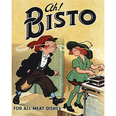 Image of Ah Bisto METAL Wall Sign 6x8inches Plaque Vintage Retro poster art picture print