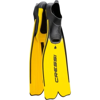Image of Cressi Rondinella Snorkeling Fins Yellow, Size 39 40