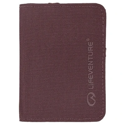 Image of Lifeventure RFiD Protected Card Wallet — Slim for Travel, Eco Friendly, Recyclable Material (Olive), Plum