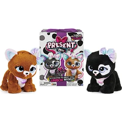 Image of Present Pets Glitter Puppy Interactive Plush Pet Toy with Over 100 Sounds and Actions (Style May Vary, Only One Supplied)