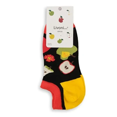 Image of Livoni Apples Low Socks 39 42, Multi Coloured, M