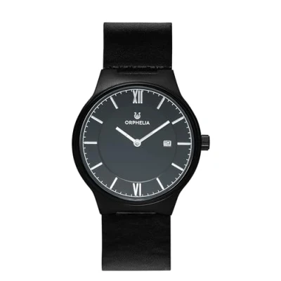 Image of Orphelia Mens Analogue Watch Violiso Black Leather