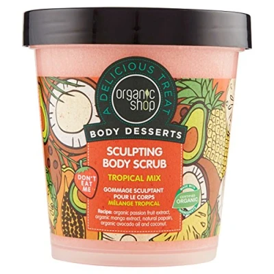 Image of Organic Shop Body Desserts Tropical Mix Sculpting Scrub, 450 ml
