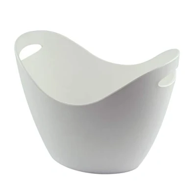 Image of Plastic Wine &amp; Champagne Bottle Cooler Ice Bucket White 8 Litre Restaurant Dinning