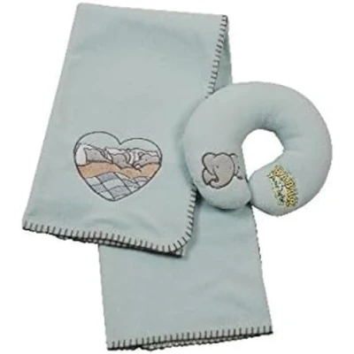 Image of Babar 600224 Fleece Blanket with Headrest Babar/Pom Theme