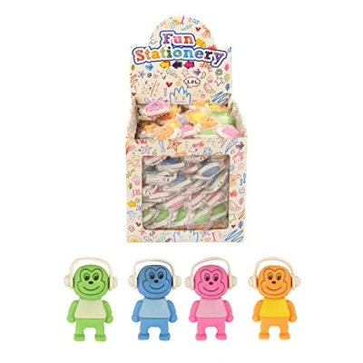 Image of Henbrandt 1x Monkey Eraser 3D Fun Novelty Rubber Set for Party Bag Fillers Lucky Dip Class Gifts Stationery Supplies Kids Girls and Boys.