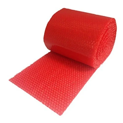 Image of REALPACK® 1 x Roll Antistatic Red Bubble Wrap Size : Wide 12&quot; 300mm 100m.