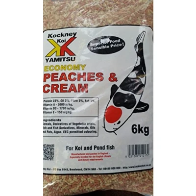 Image of Kockney Koi Economy Peaches &amp; Cream Fish Food 6kg