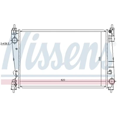 Image of 1300337, 13367316 Engine radiator NISSENS 630755 VAUXHALL: Corsa Mk3